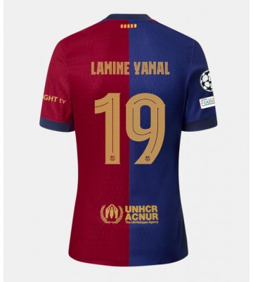 Barcelona Lamine Yamal #19 Primera Equipación 2024-25 Manga Corta